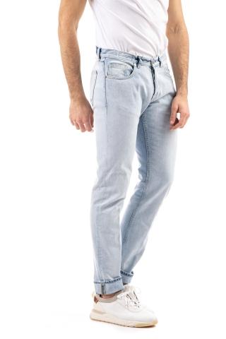 Jeans chiaro in puro cotone
