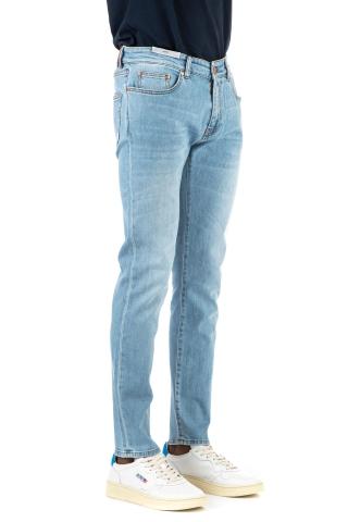 Jeans chiaro in cotone comfort mod. rock