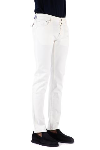 Jeans bianco in cotone comfort nick slim fit