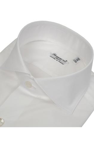 camicia sartoriale in cotone popeline doppio ritorto linea milano