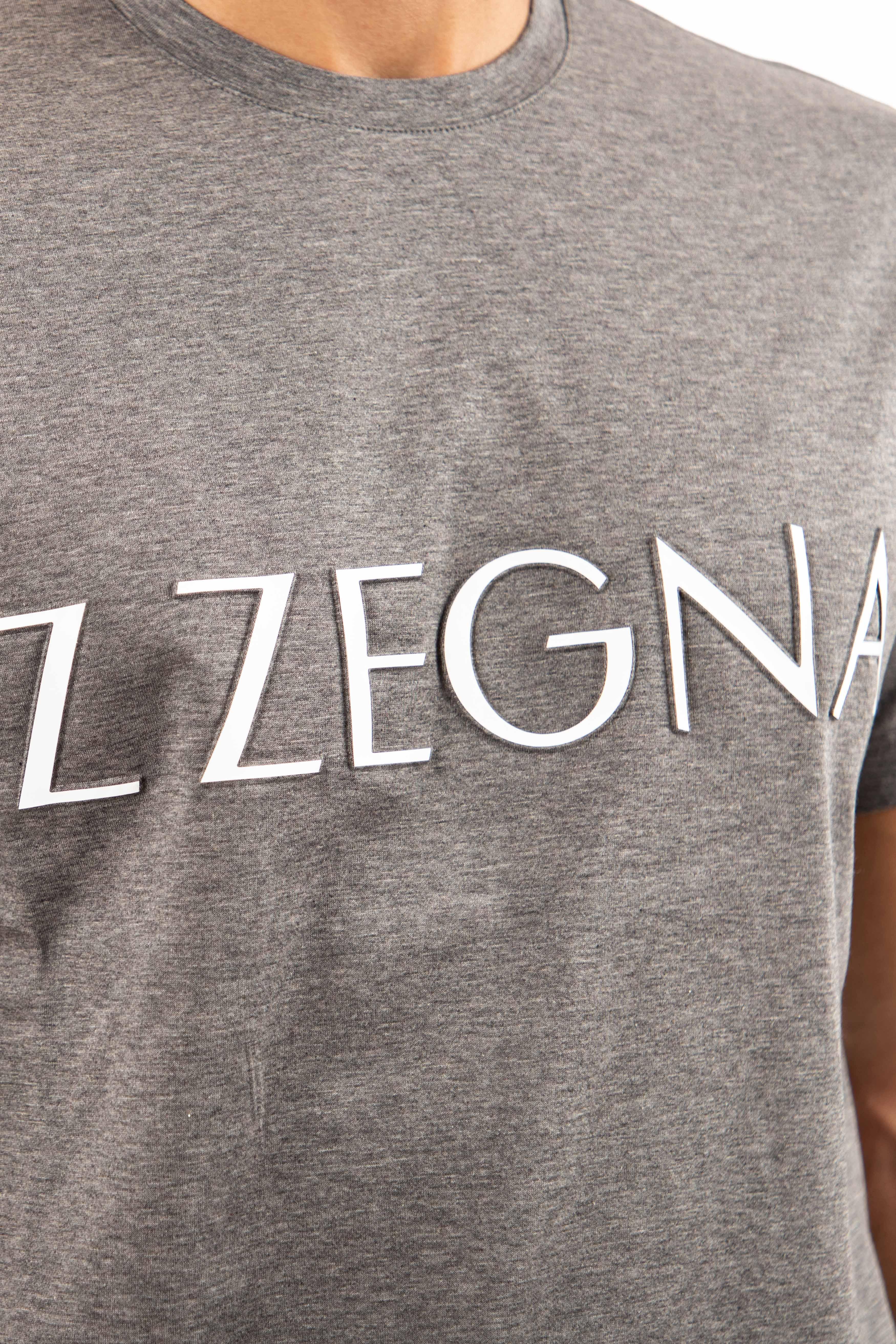 Z zegna T-shirt with zzegna logo, t-shirt, Grey - Il Setaccio