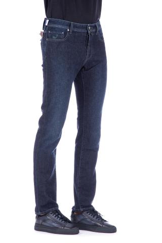 Jeans in cotone-cashmere etichetta coccodrillo rimovibile bard fit