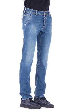 Jeans etichetta cavallino blu leonard fit