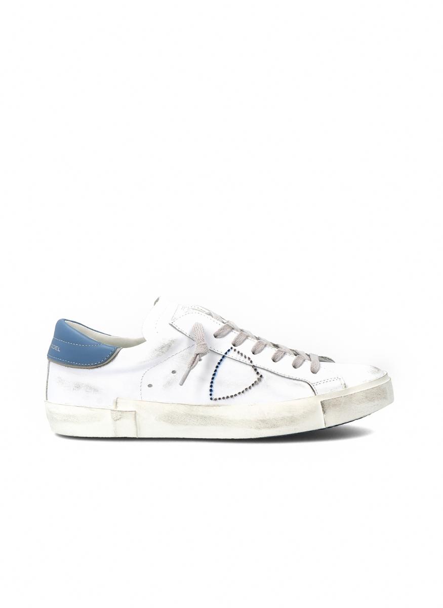 Philippe model Low sneaker prsx with azure back detail, shoes, White ...