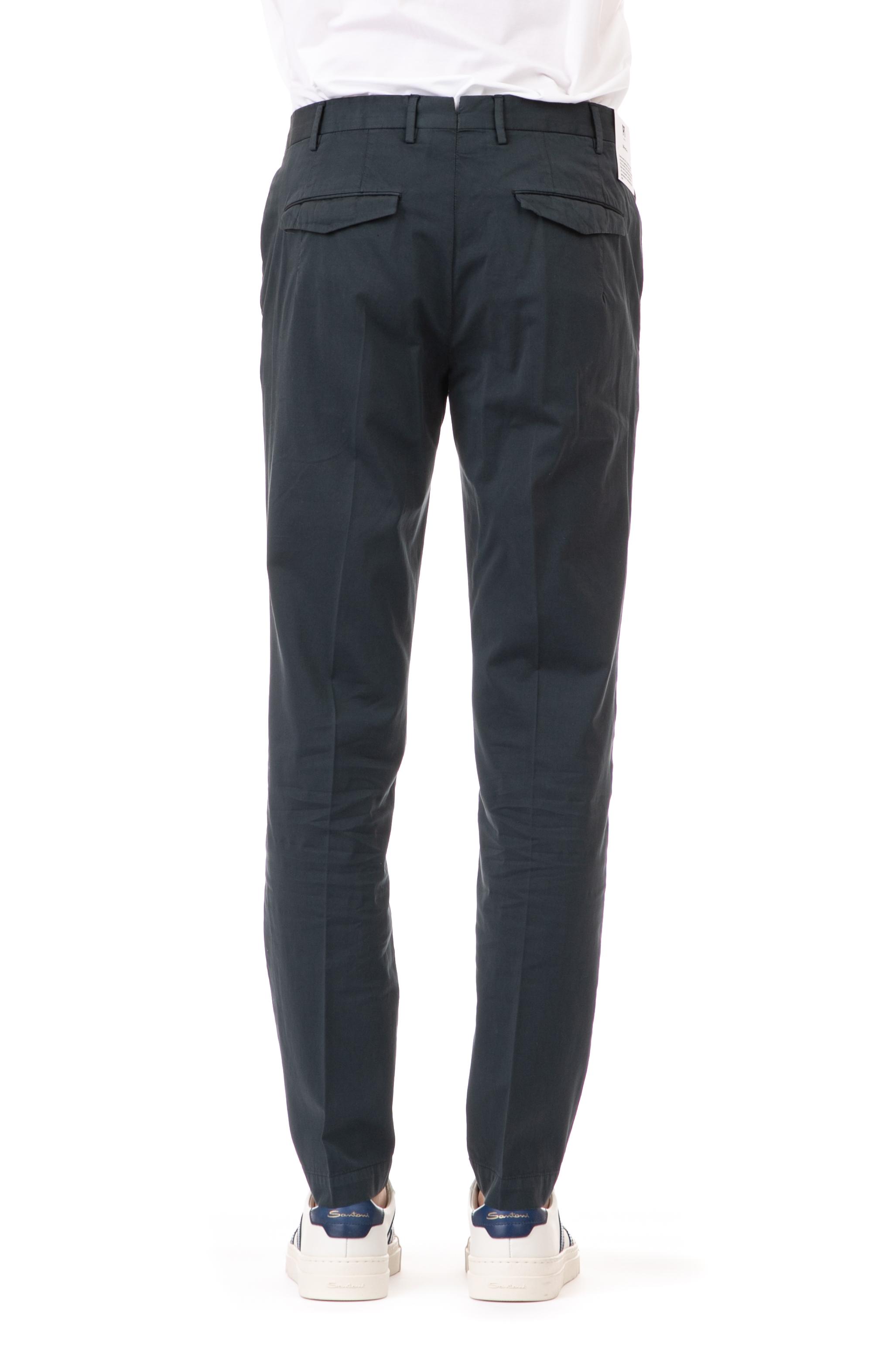 Pt torino Cotton-silk pants master fit, trousers, Blue - Il Setaccio