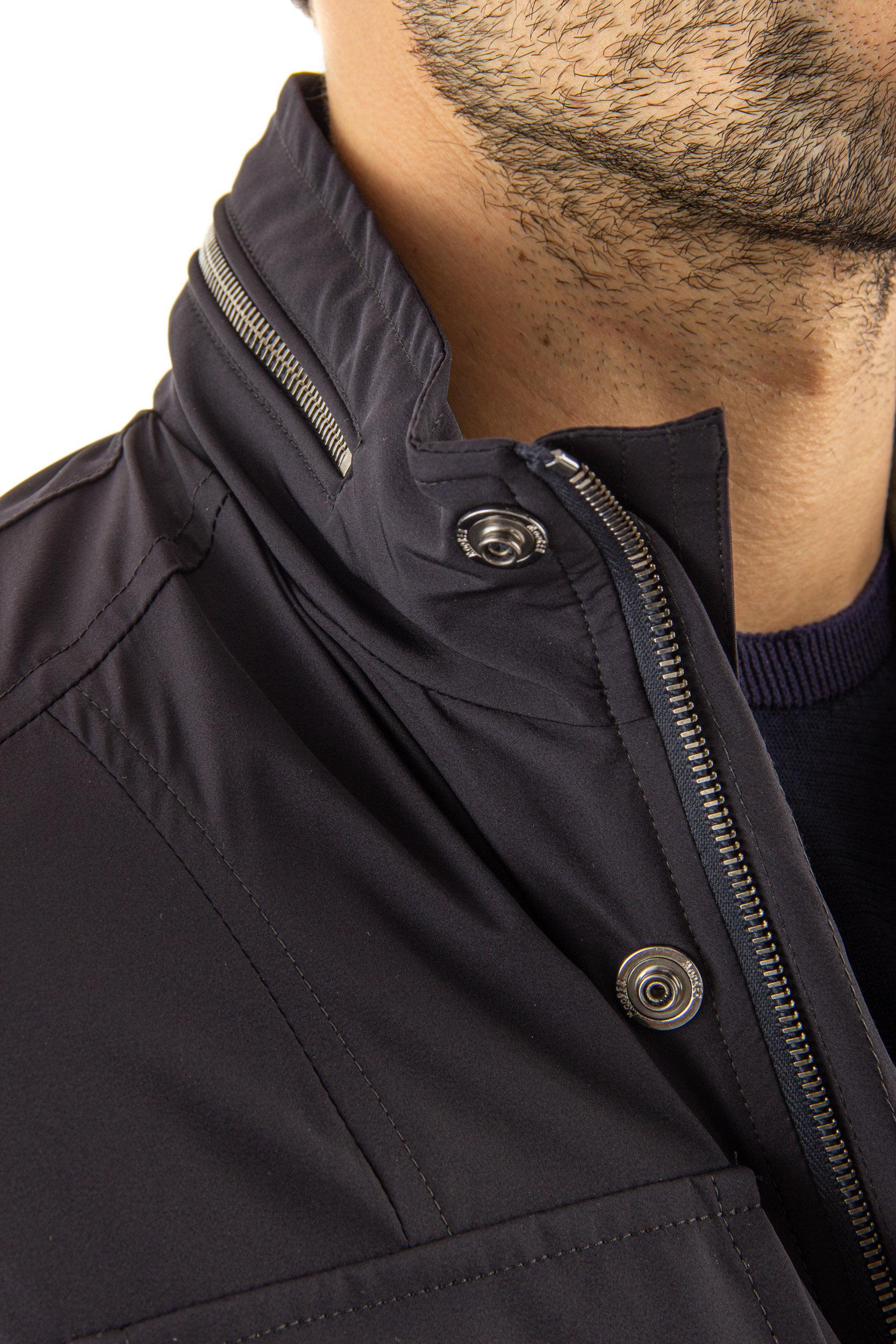 Moorer Stretch nylon field jacket mod. manolo-kn, jackets, Blue 